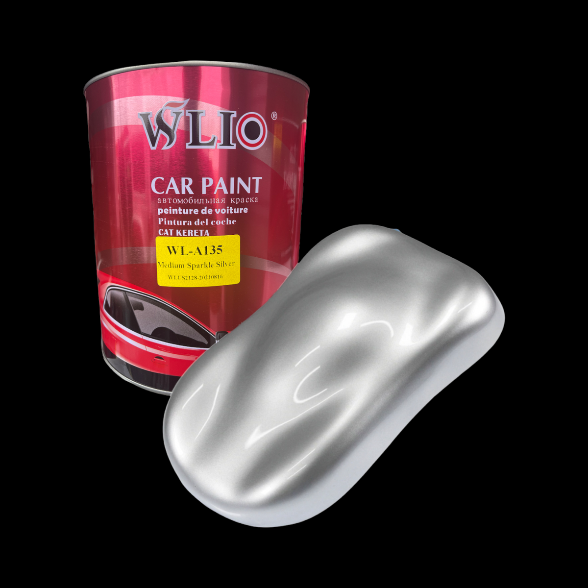 Autobahn Sparkle Silver Basecoat (AB-01) – 1 Quart Automotive Paint Kit - View #3